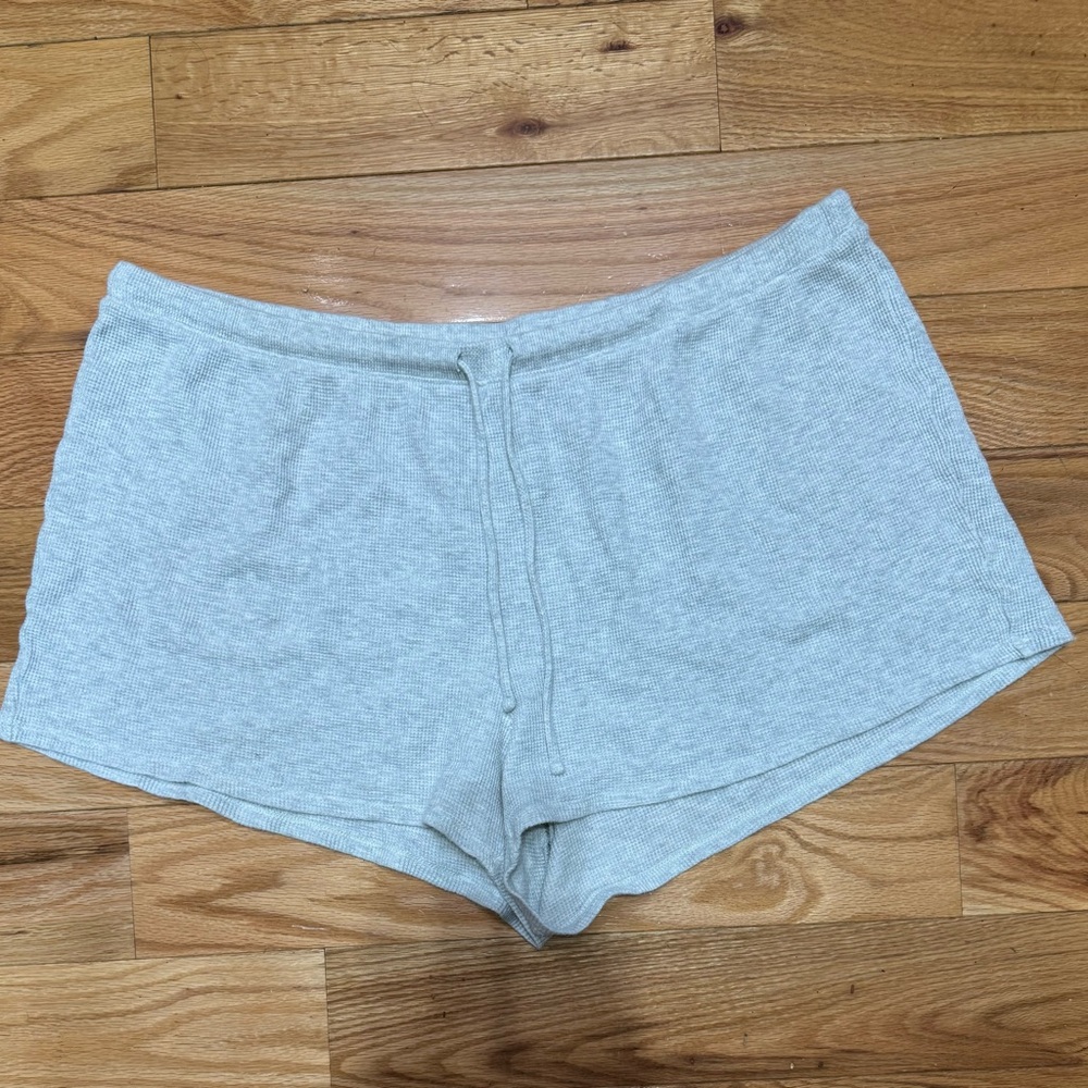 Old Navy Light Gray Waffle Knit Shorts